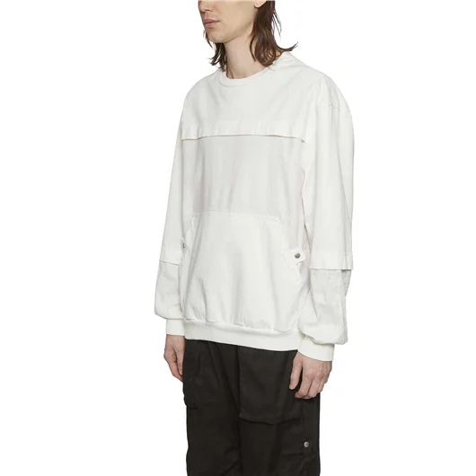 ANDREA YA'AQOV FELPA IN COTONE CON TASCONA FRONTALE