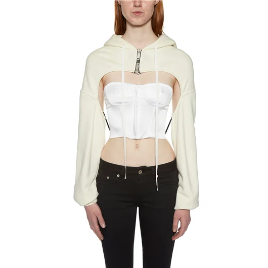 BEN TAVERNITI UNRAVEL FELPA IN COTONE DUE PEZZI STAMPATA