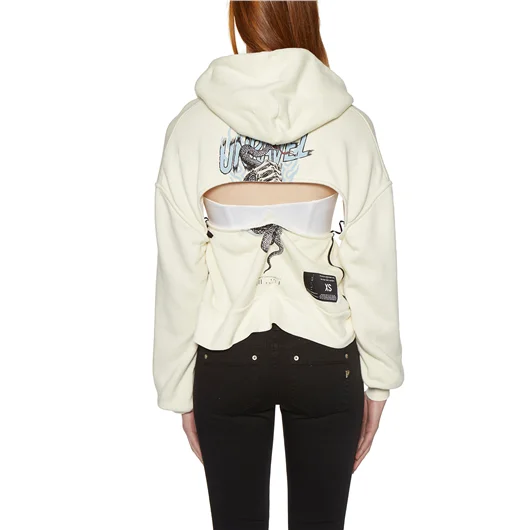 BEN TAVERNITI UNRAVEL FELPA IN COTONE DUE PEZZI STAMPATA