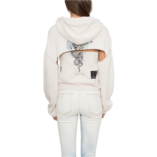 BEN TAVERNITI UNRAVEL FELPA IN COTONE DUE PEZZI STAMPATA