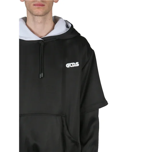 GCDS FELPA DOPPIO CAPPUCCIO