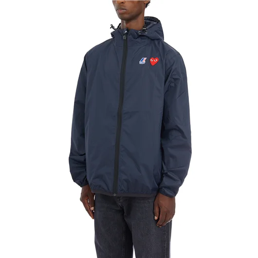 COMME DES GARCONS PLAY GIACCA CON CAPPUCCIO CDG X K-WAY