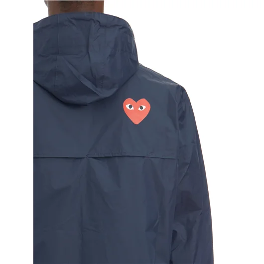 COMME DES GARCONS PLAY GIACCA CON CAPPUCCIO CDG X K-WAY