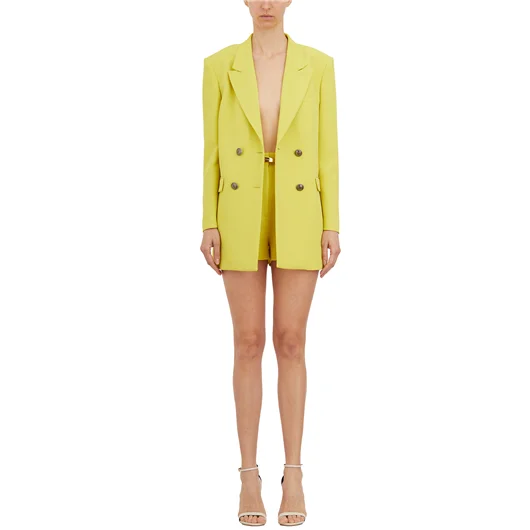 ELISABETTA FRANCHI GIACCA DOPPIO PETTO CON REVERS A LANCIA