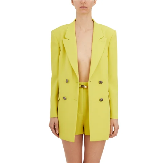 ELISABETTA FRANCHI GIACCA DOPPIO PETTO CON REVERS A LANCIA