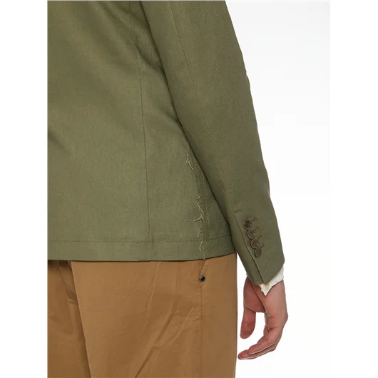 DANIELE ALESSANDRINI GIACCA MONOPETTO IN LINO E COTONE