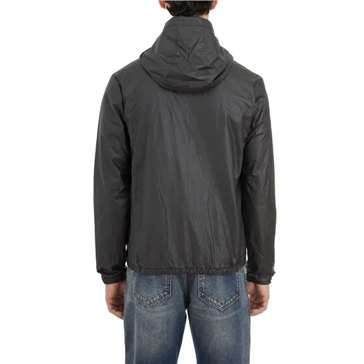 GIORGIO BRATO GIACCA REVERSIBILE IN PELLE CON CAPPUCCIO