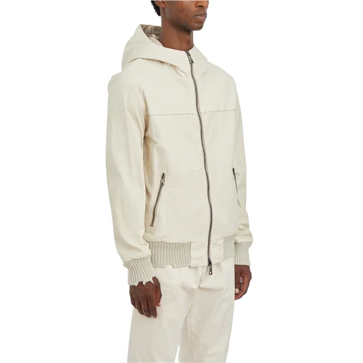 GIORGIO BRATO BOMBER CON CAPPUCCIO IN AGNELLO