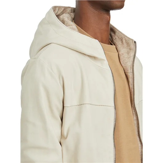 GIORGIO BRATO BOMBER CON CAPPUCCIO IN AGNELLO