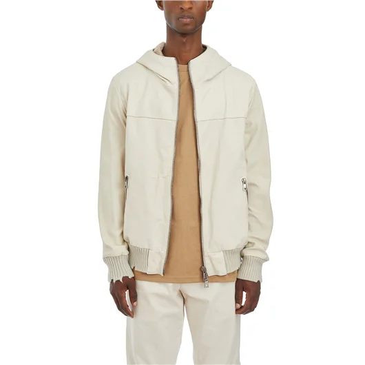 GIORGIO BRATO BOMBER CON CAPPUCCIO IN AGNELLO