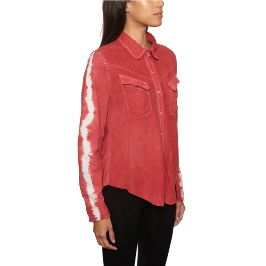 GIORGIO BRATO CAMICIA SUEDE TIE DYE