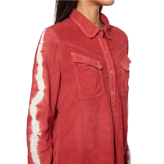 GIORGIO BRATO CAMICIA SUEDE TIE DYE
