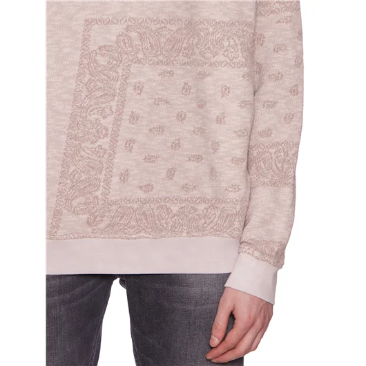 GIORGIO BRATO FELPA GIROCOLLO STAMPA BANDANA