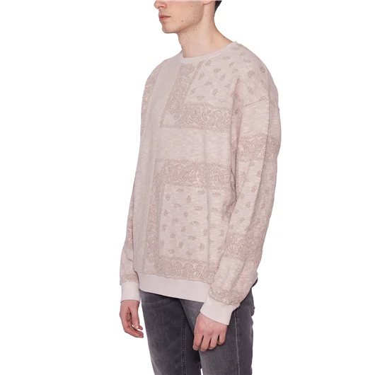 GIORGIO BRATO FELPA GIROCOLLO STAMPA BANDANA