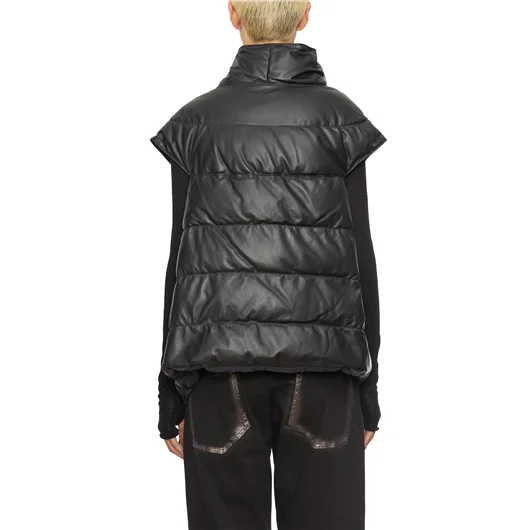 GIORGIO BRATO GILET ASIMMETRICO IN AGNELLO