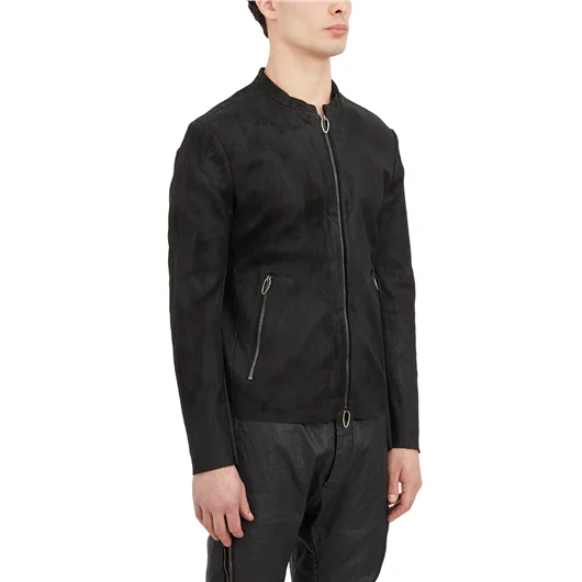 DANIELE BASTA GIUBBOTTO IN PELLE DI VITELLO STRETCH