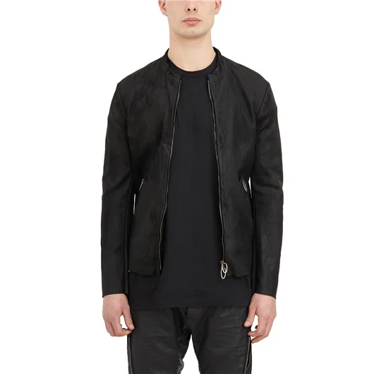 DANIELE BASTA GIUBBOTTO IN PELLE DI VITELLO STRETCH