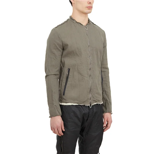 DANIELE BASTA GIUBBOTTO IN TESSUTO CON DETTAGLI IN PELLE