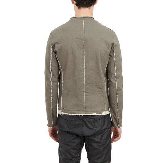 DANIELE BASTA GIUBBOTTO IN TESSUTO CON DETTAGLI IN PELLE