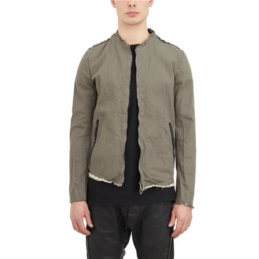 DANIELE BASTA GIUBBOTTO IN TESSUTO CON DETTAGLI IN PELLE