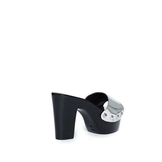 GIUSEPPE ZANOTTI ZOCCOLO IN PELLE METAL