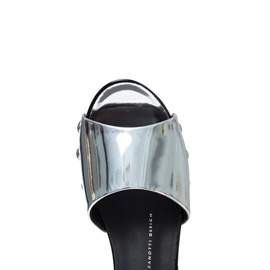 GIUSEPPE ZANOTTI ZOCCOLO IN PELLE METAL