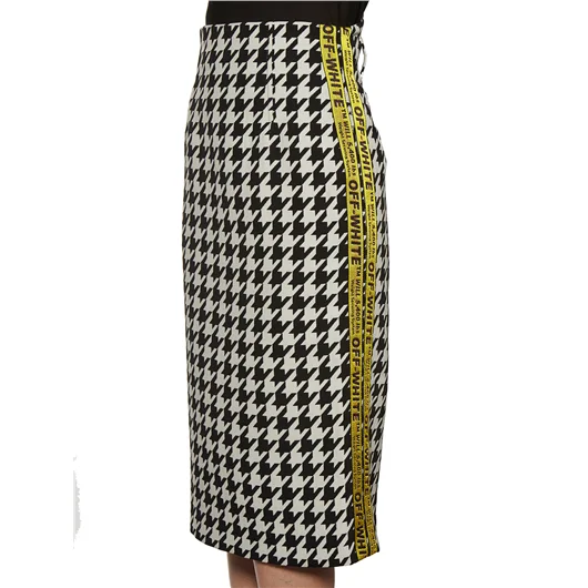 OFF-WHITE CO VIRGIL ABLOH GONNA LONGUETTE PIED DE POULE