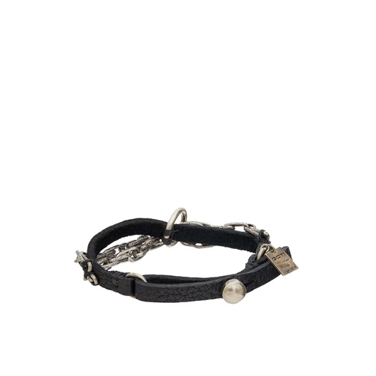 GOTI BRACCIALE IN PELLE + ARGENTO 925