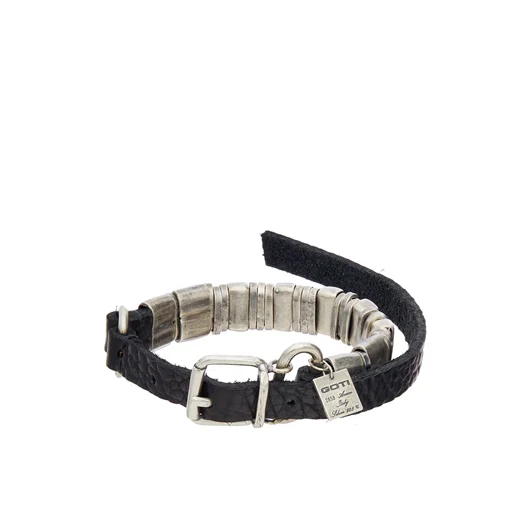 GOTI BRACCIALE IN PELLE + ARGENTO 925