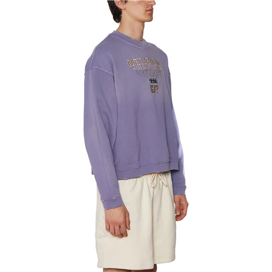 GUESS USA FELPA GIROCOLLO IN COTONE