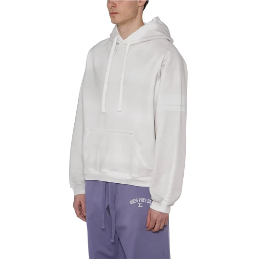 GUESS USA FELPA IN COTONE CON CAPPUCCIO