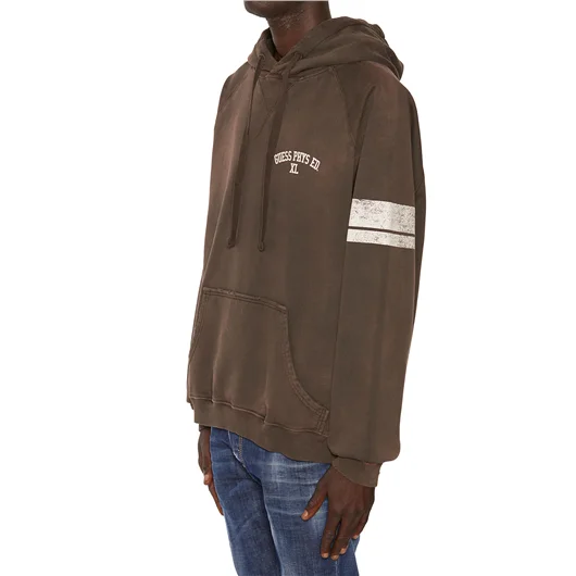 GUESS USA FELPA IN COTONE CON CAPPUCCIO