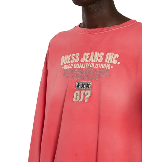 GUESS USA FELPA LOGO IN COTONE