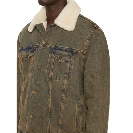 GUESS USA GIUBBOTTO SHERPA IN COTONE