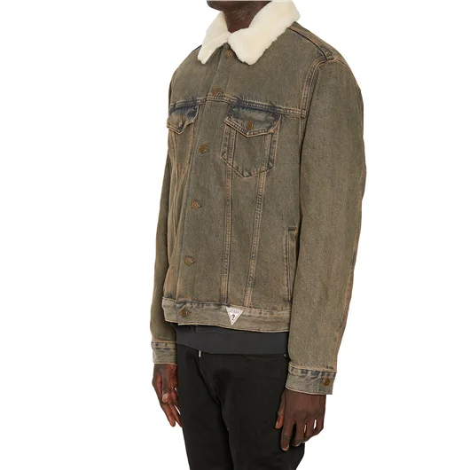 GUESS USA GIUBBOTTO SHERPA IN COTONE