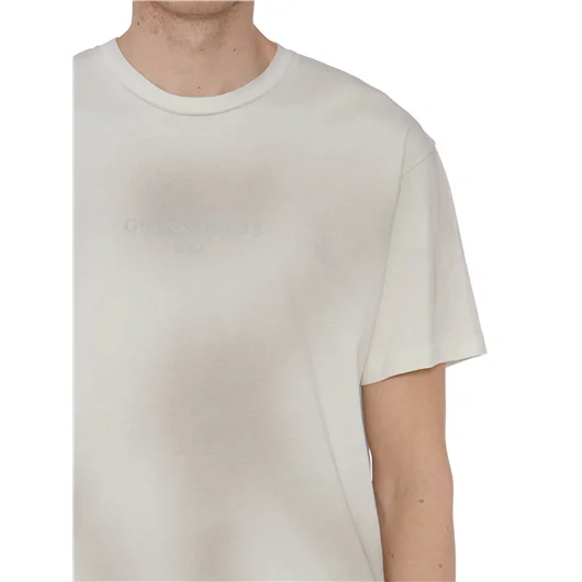 GUESS USA T-SHIRT GIROCOLLO IN COTONE