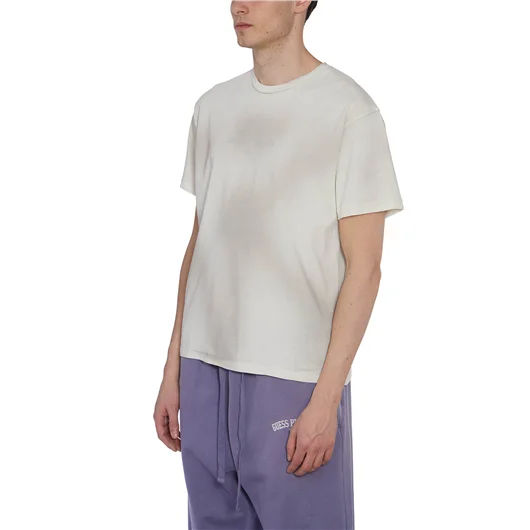 GUESS USA T-SHIRT GIROCOLLO IN COTONE