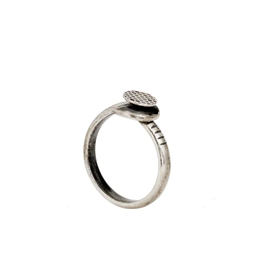 GUIDI ANELLO CHIODO IN ARGENTO