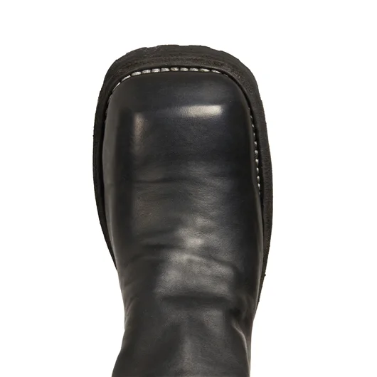 GUIDI STIVALE ALLACCIATO IN PELLE CON ZIP