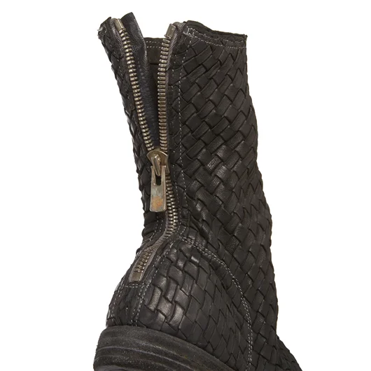 GUIDI STIVALE IN PELLE INTRECCIATA