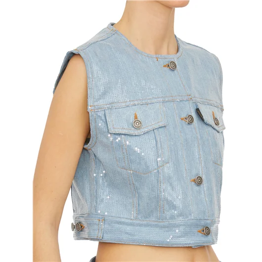 HAIKURE GILET CON PAILLETTES MOD. JUDY