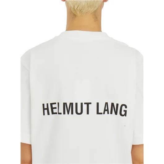 HELMUT LANG T-SHIRT LOGO IN COTONE