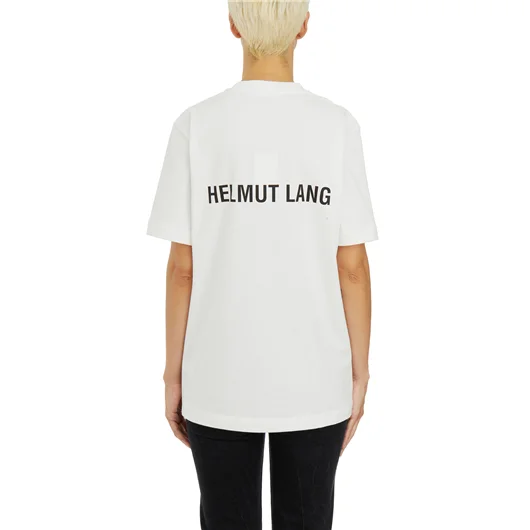 HELMUT LANG T-SHIRT LOGO IN COTONE