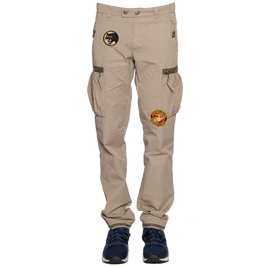 HISTORY REPEATS PANTALONE CARGO CON PATCHES