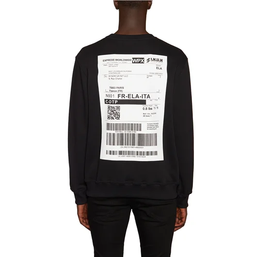 IH NOM UH NIT FELPA IN COTONE GIROCOLLO