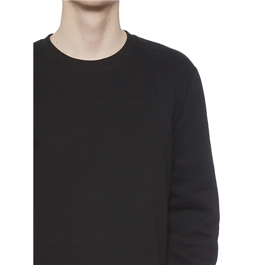 IH NOM UH NIT FELPA IN COTONE GIROCOLLO STAMPATA