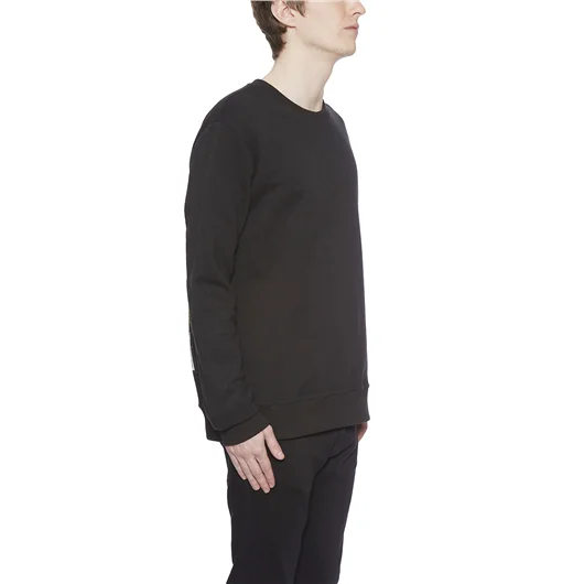 IH NOM UH NIT FELPA IN COTONE GIROCOLLO STAMPATA