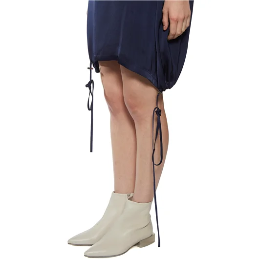 ILARIA NISTRI ABITO MEZZA MANICA IN RASO