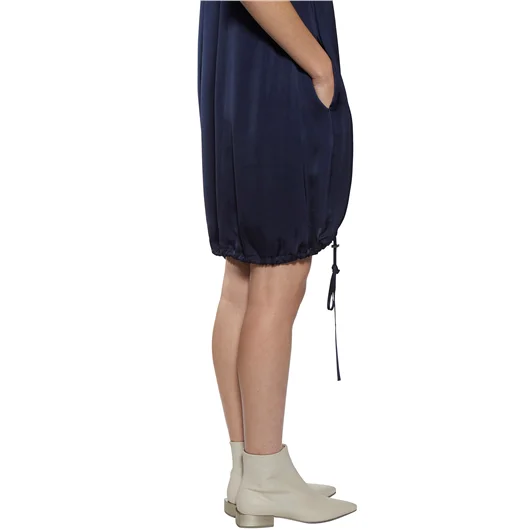 ILARIA NISTRI ABITO MEZZA MANICA IN RASO