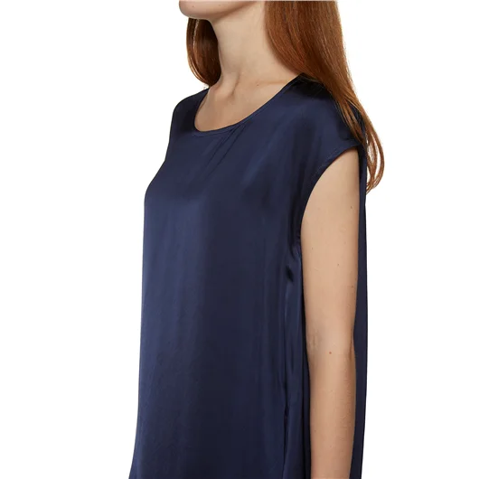 ILARIA NISTRI ABITO MEZZA MANICA IN RASO